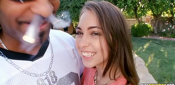  Teenie Tiny Teen Riley Reid Loves Black Dick